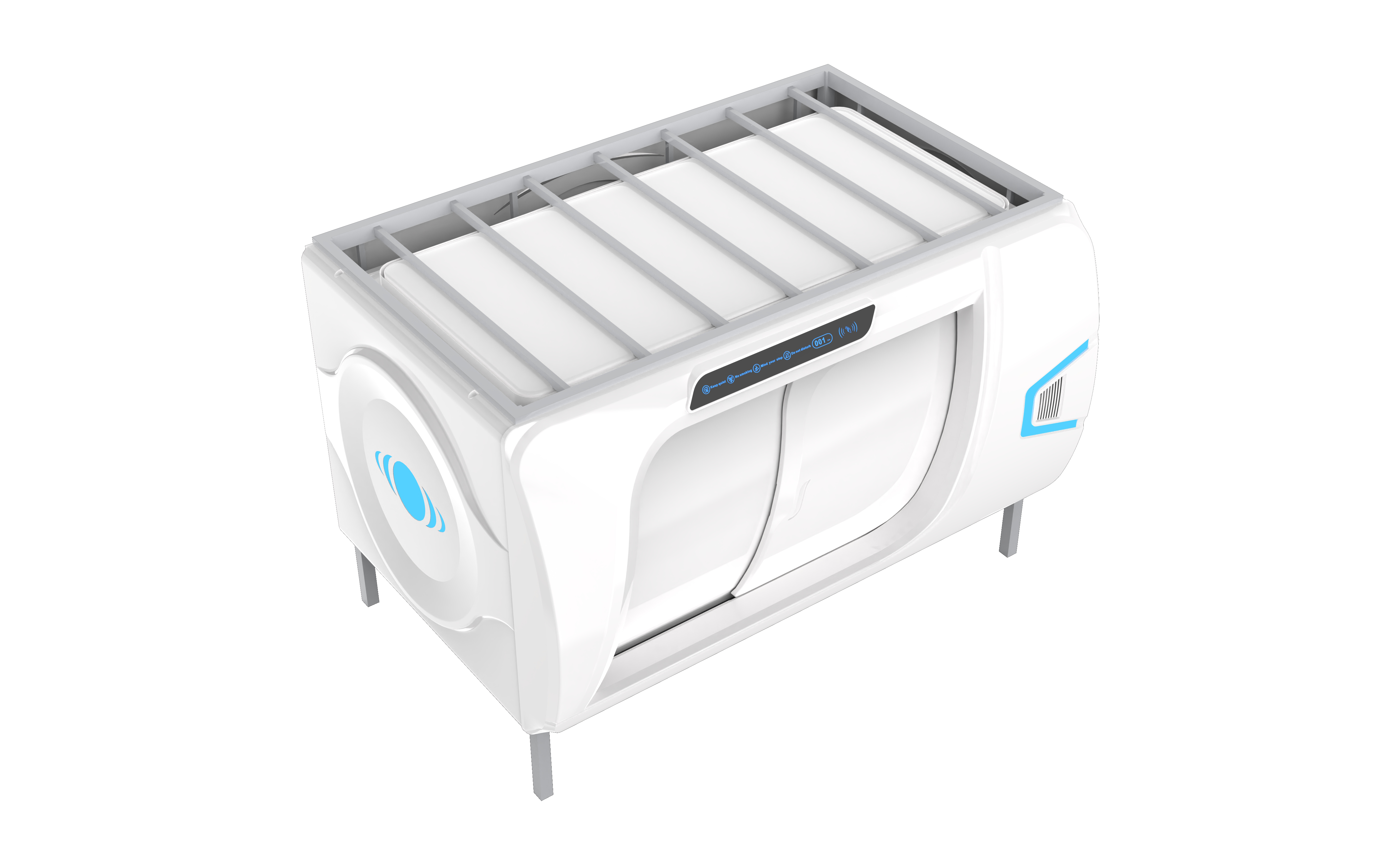 Single Bed Transverse Cabin/Pod, two third door