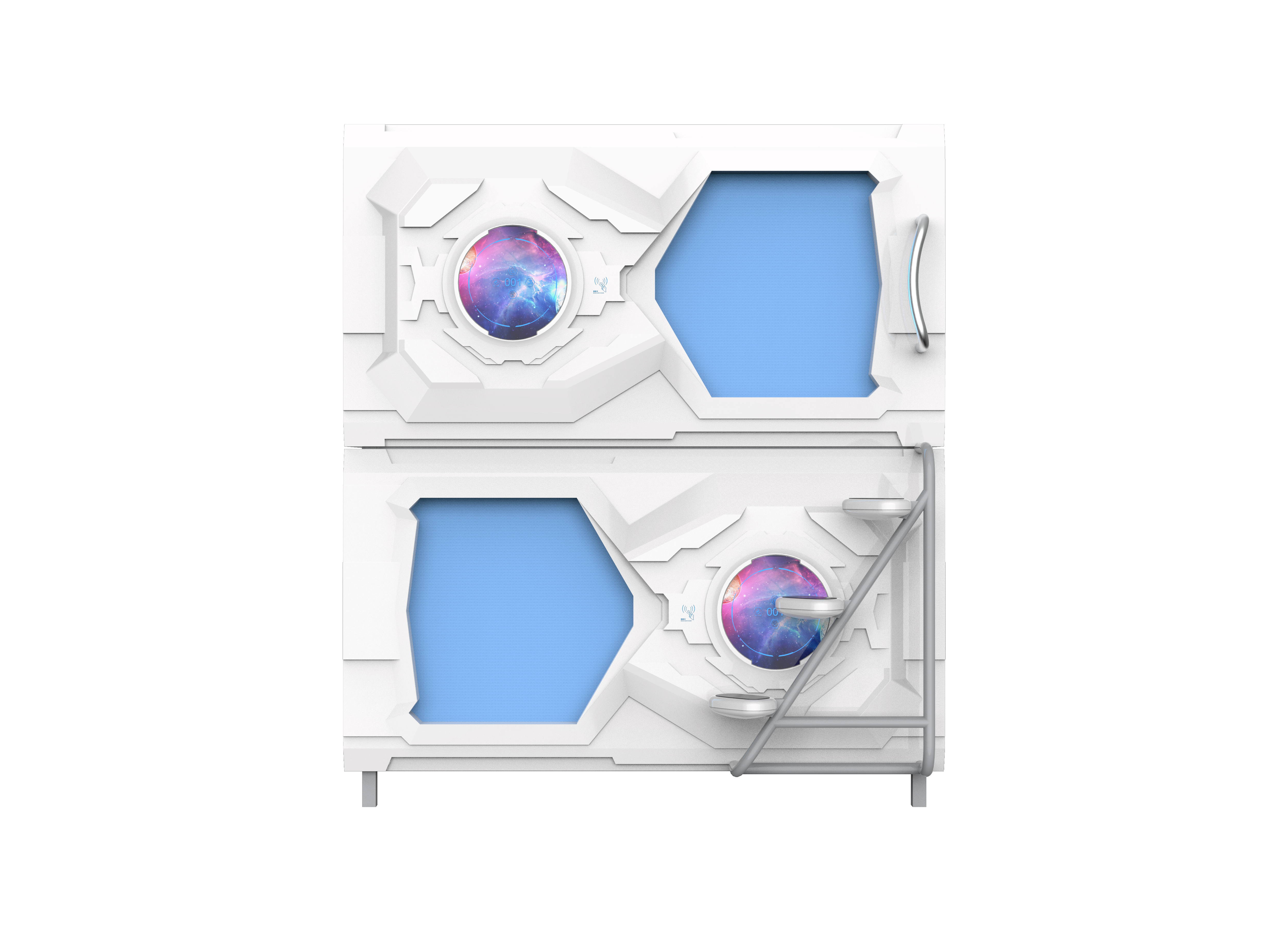 Customized Model, High Tech Model, Double Bed Cabin/Pod, 2 meter long, 2.2 meter high