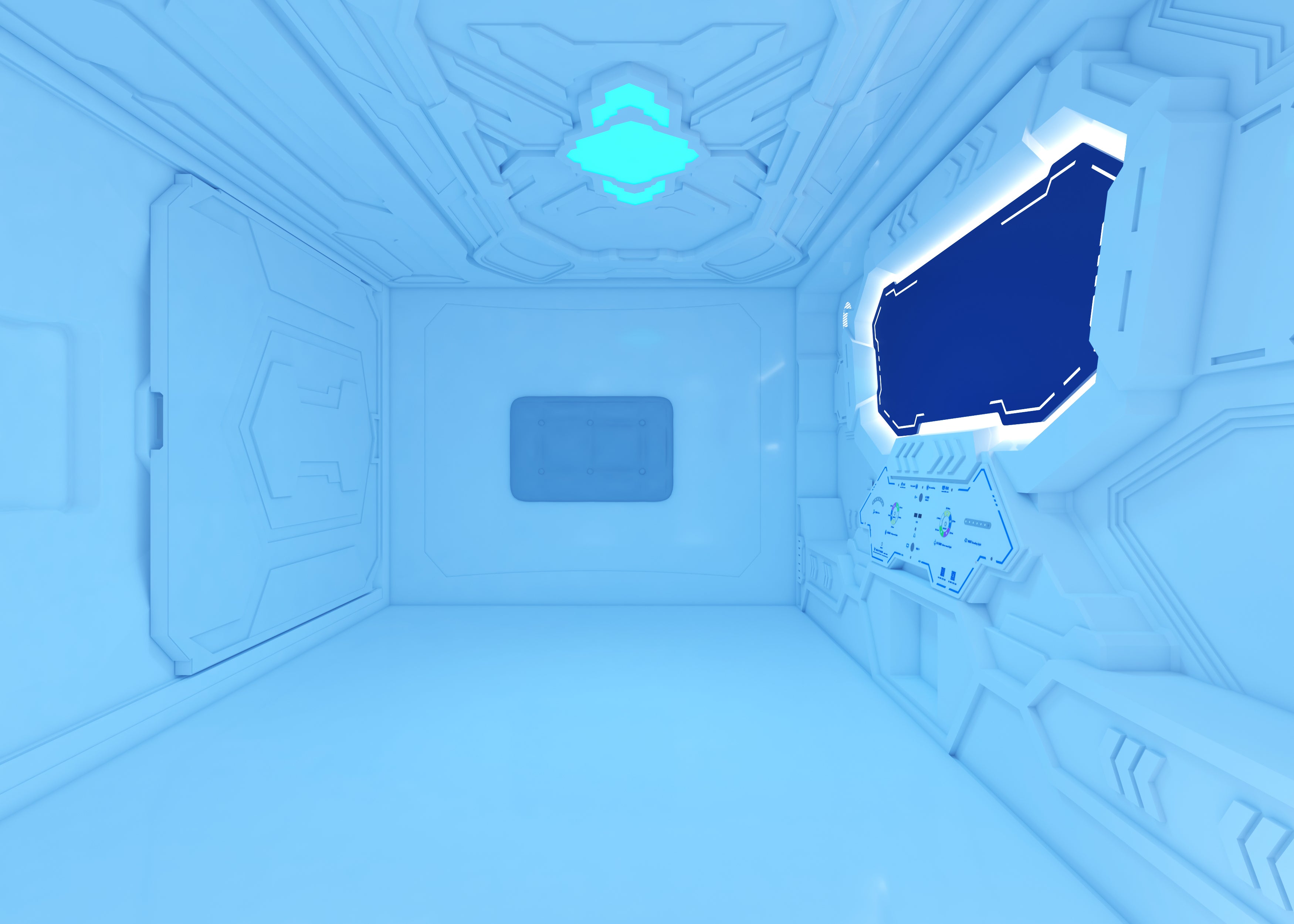 Double Bed Transverse Cabin/Pod, half door