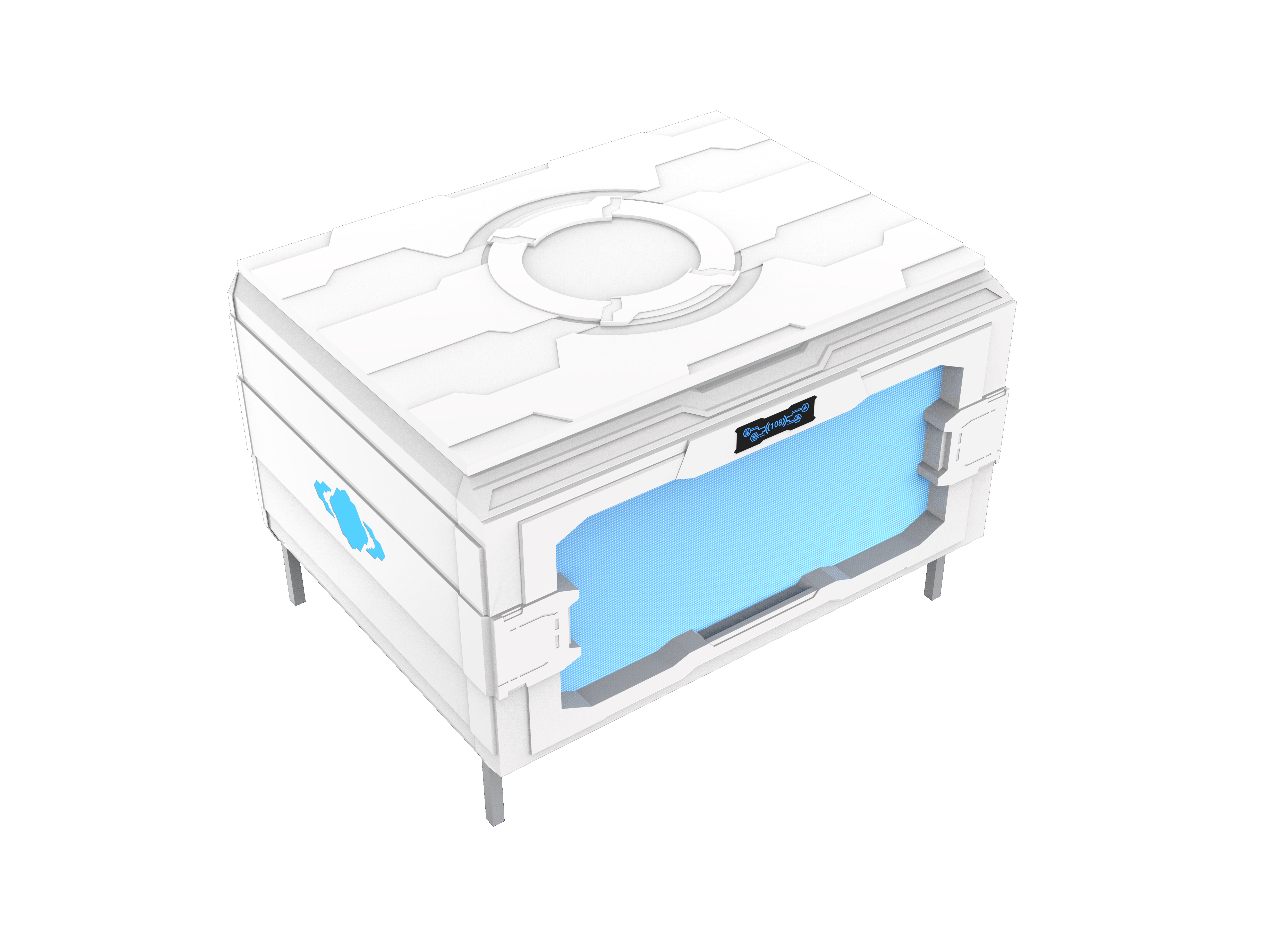Single Bed Transverse Cabin/Pod, two third door