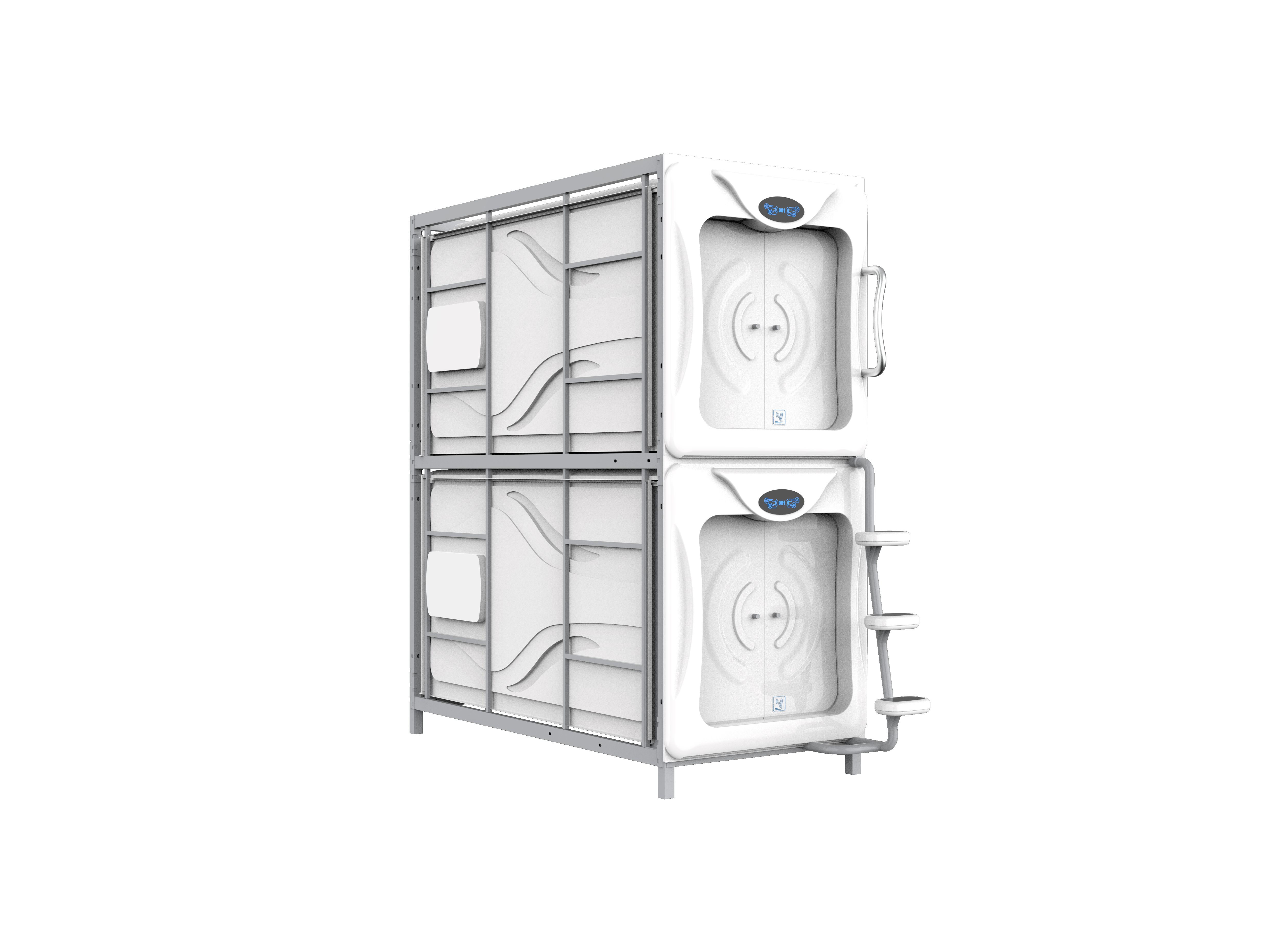 Vertical Double Bed Cabin/Pod