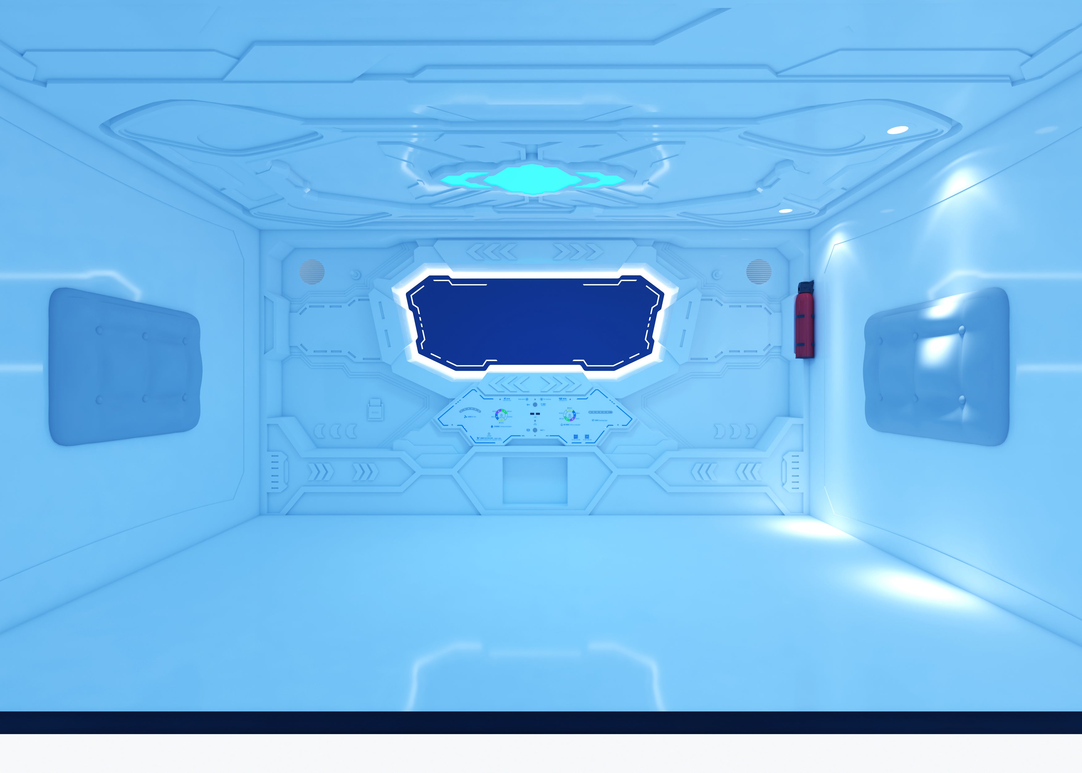 Double Bed Transverse Cabin/Pod, two third door