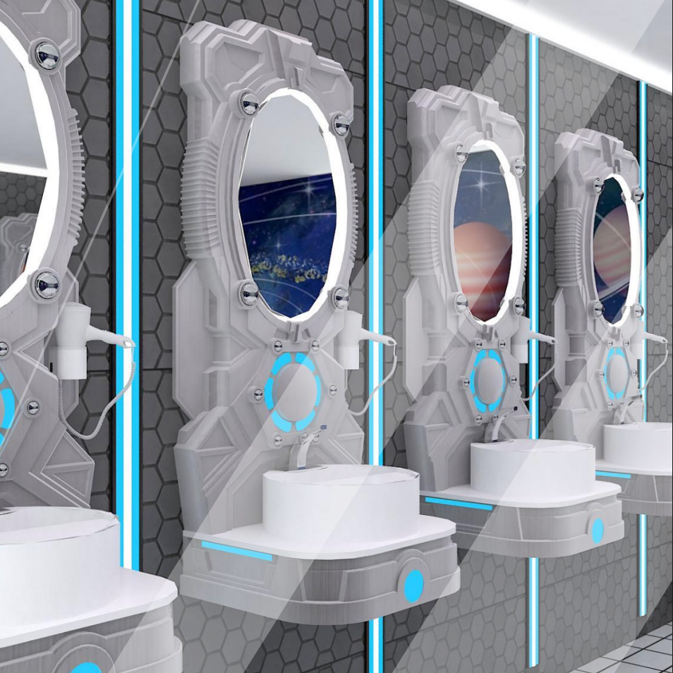 Integrated Bathroom Washbasin