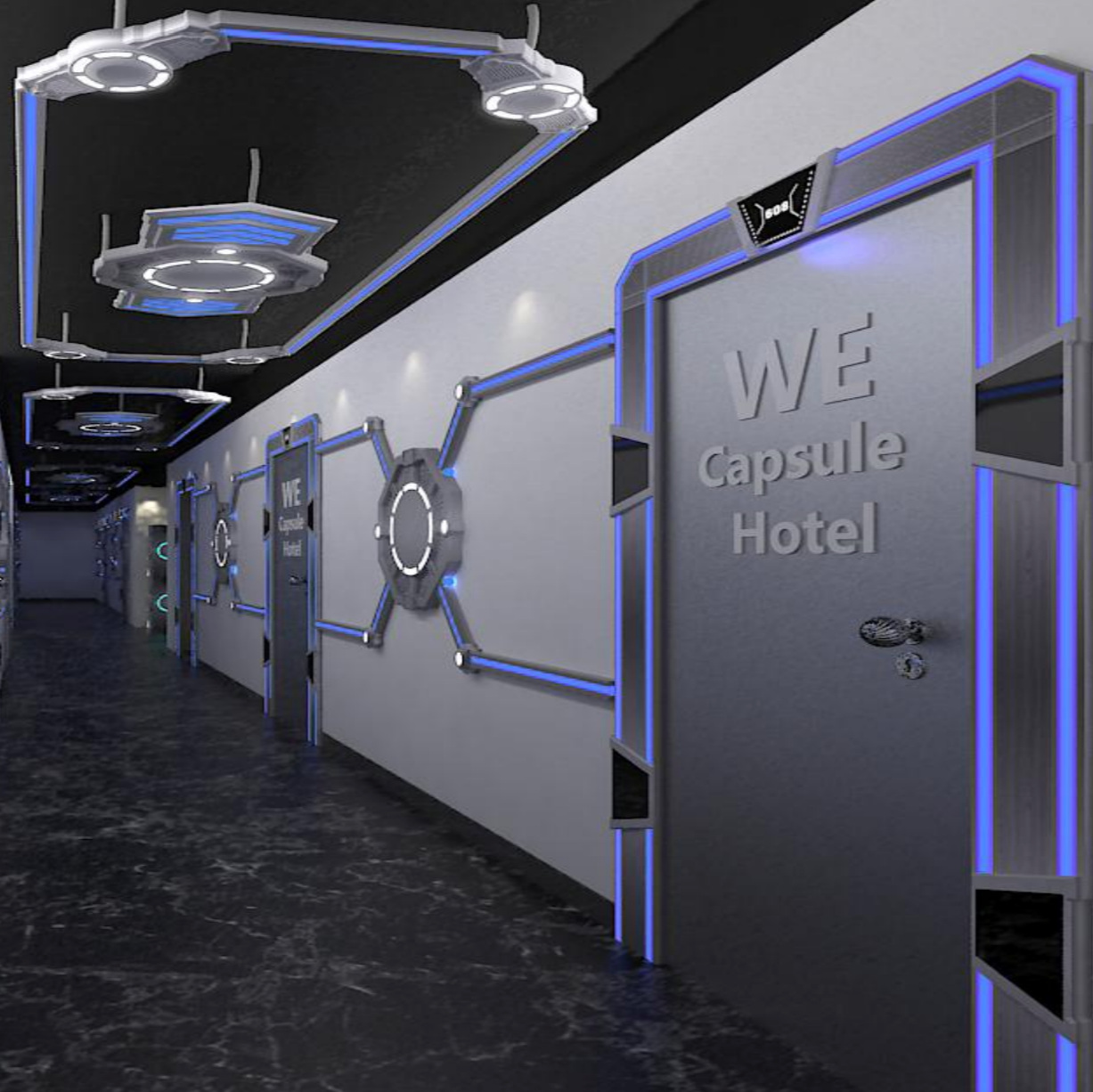 Sci-Fi Door Pocket / Wall Light