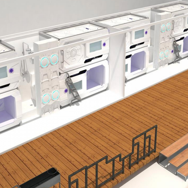 Container Capsule Bed (8 Beds / Intelligence Model)
