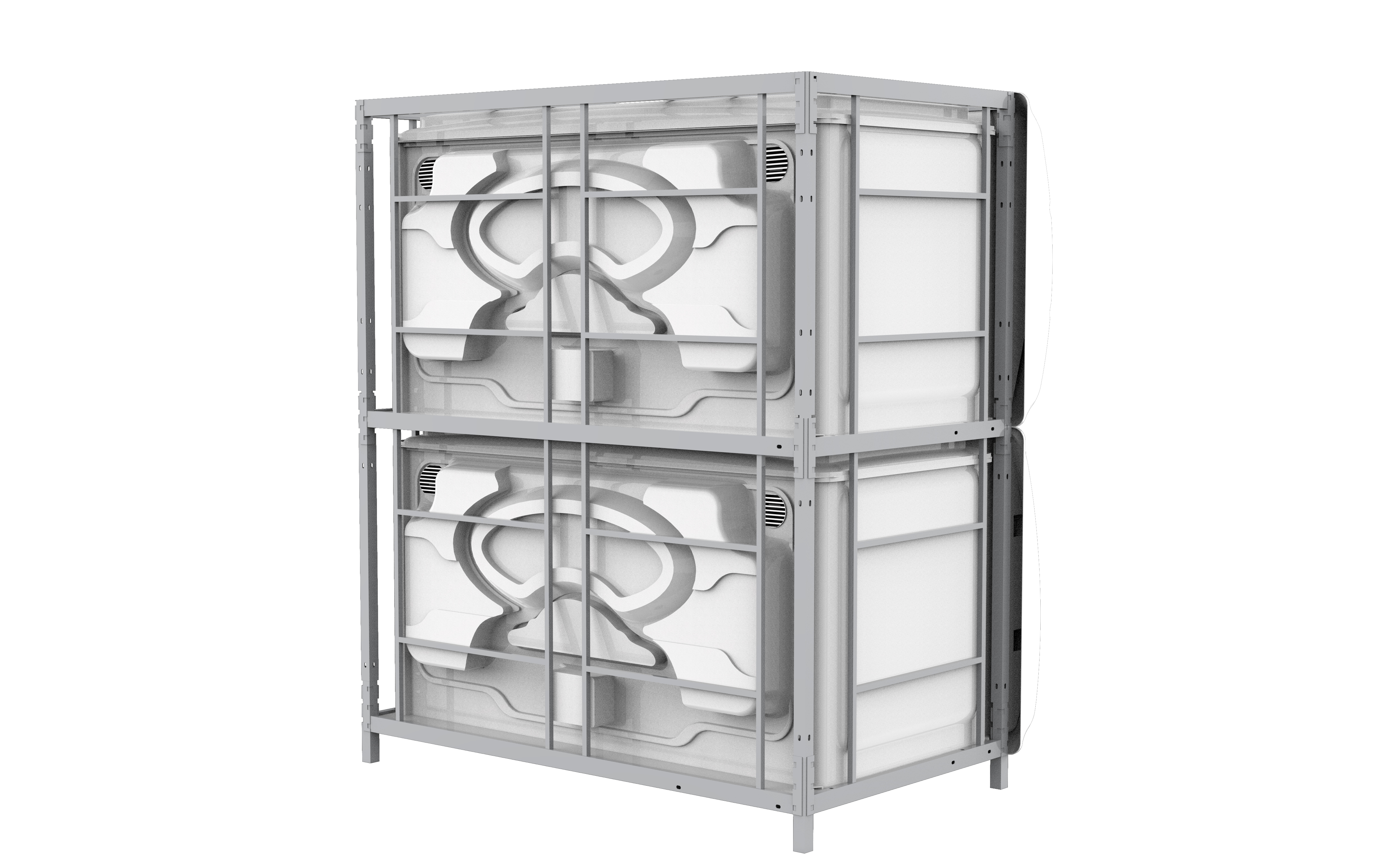 Double Bed Transverse Cabin/Pod, half door