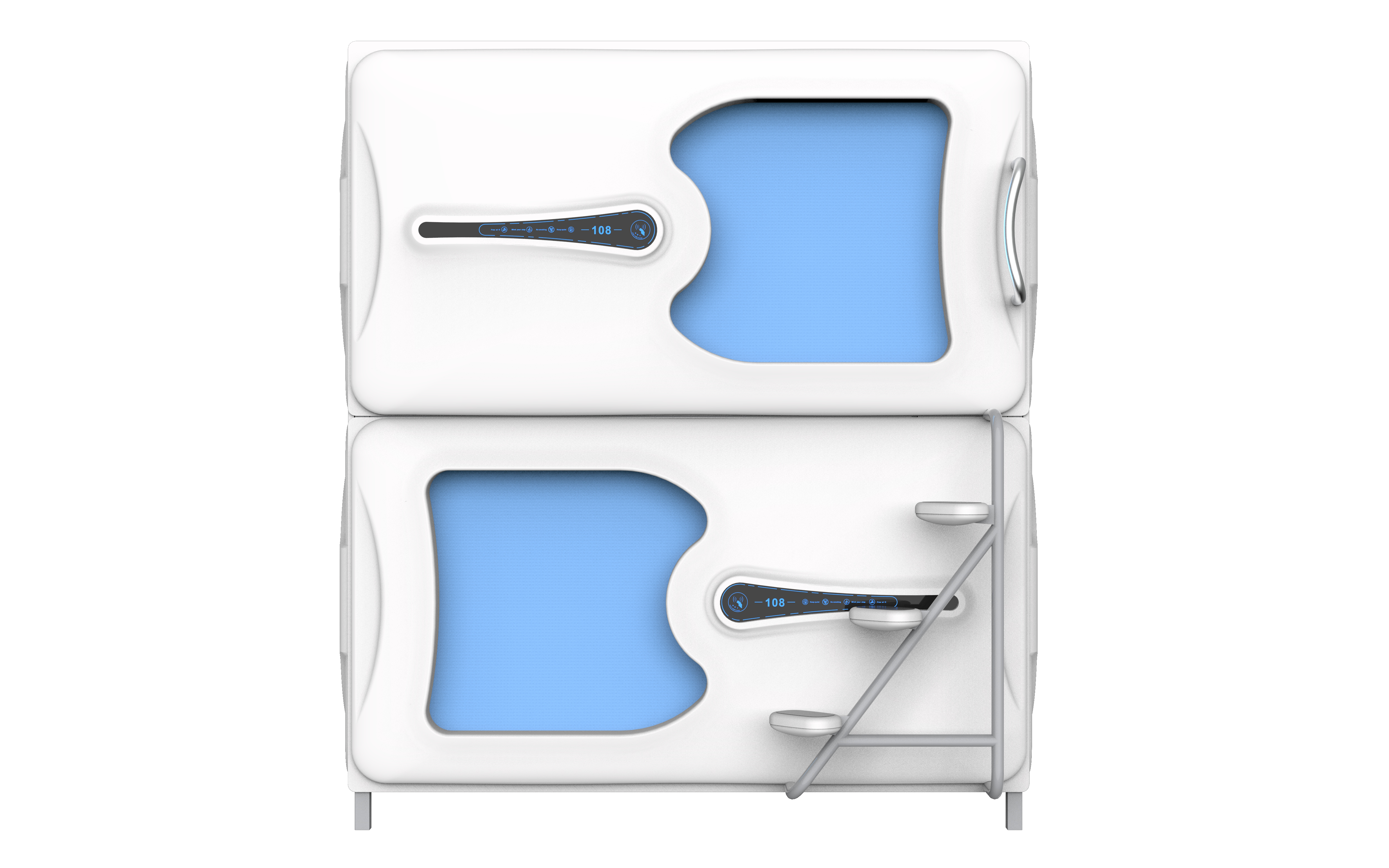 Double Bed Transverse Cabin/Pod, two third door
