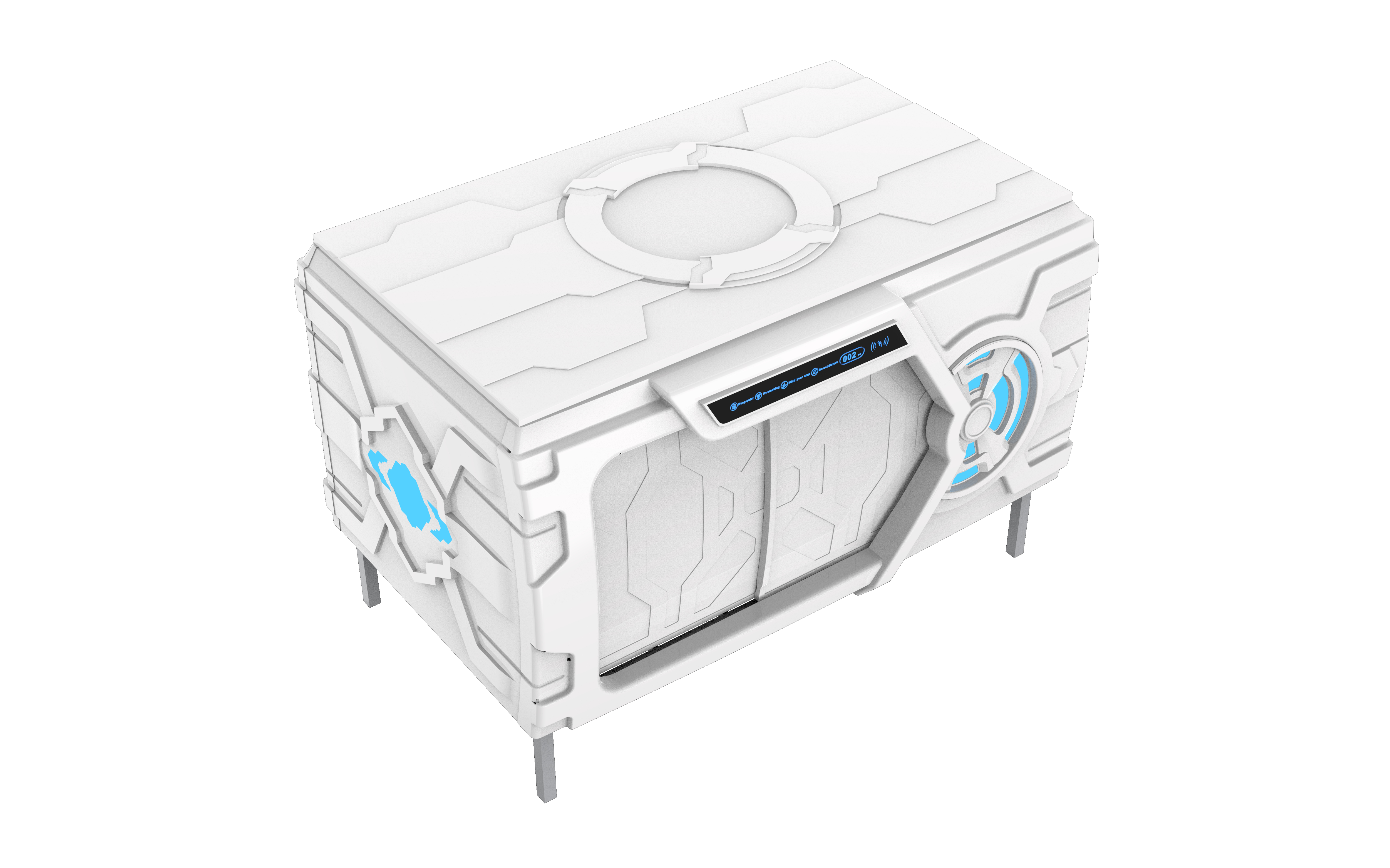 Single Bed Transverse Cabin/Pod, two third door