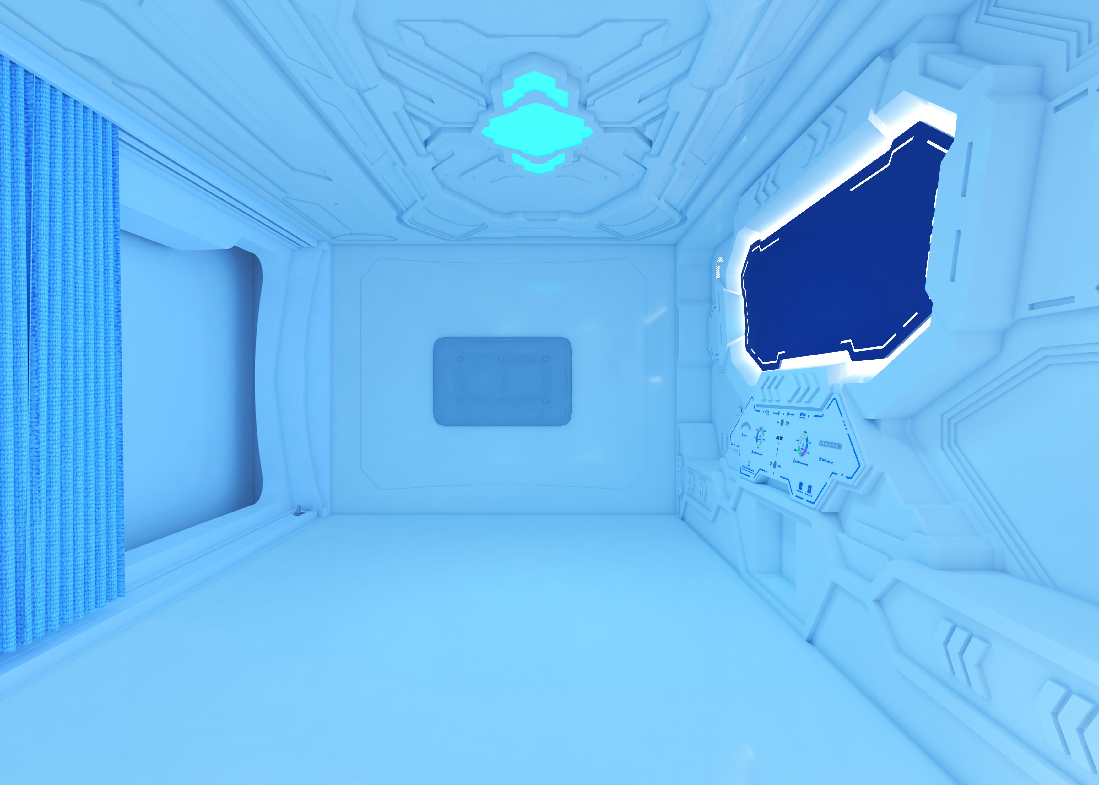 Single Bed Transverse Cabin/Pod, two third door