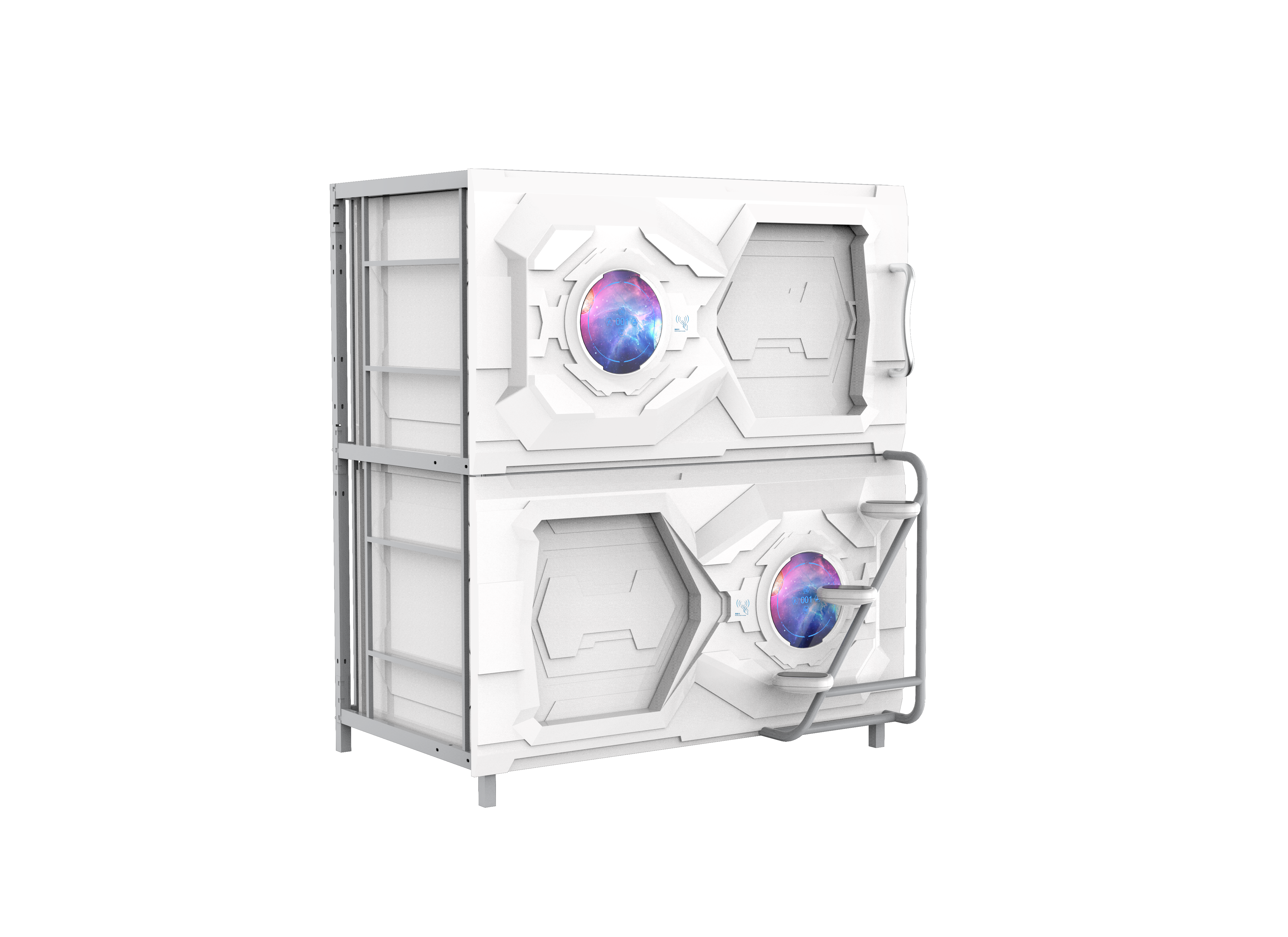 Customized Model, High Tech Model, Double Bed Cabin/Pod, 2 meter long, 2.2 meter high