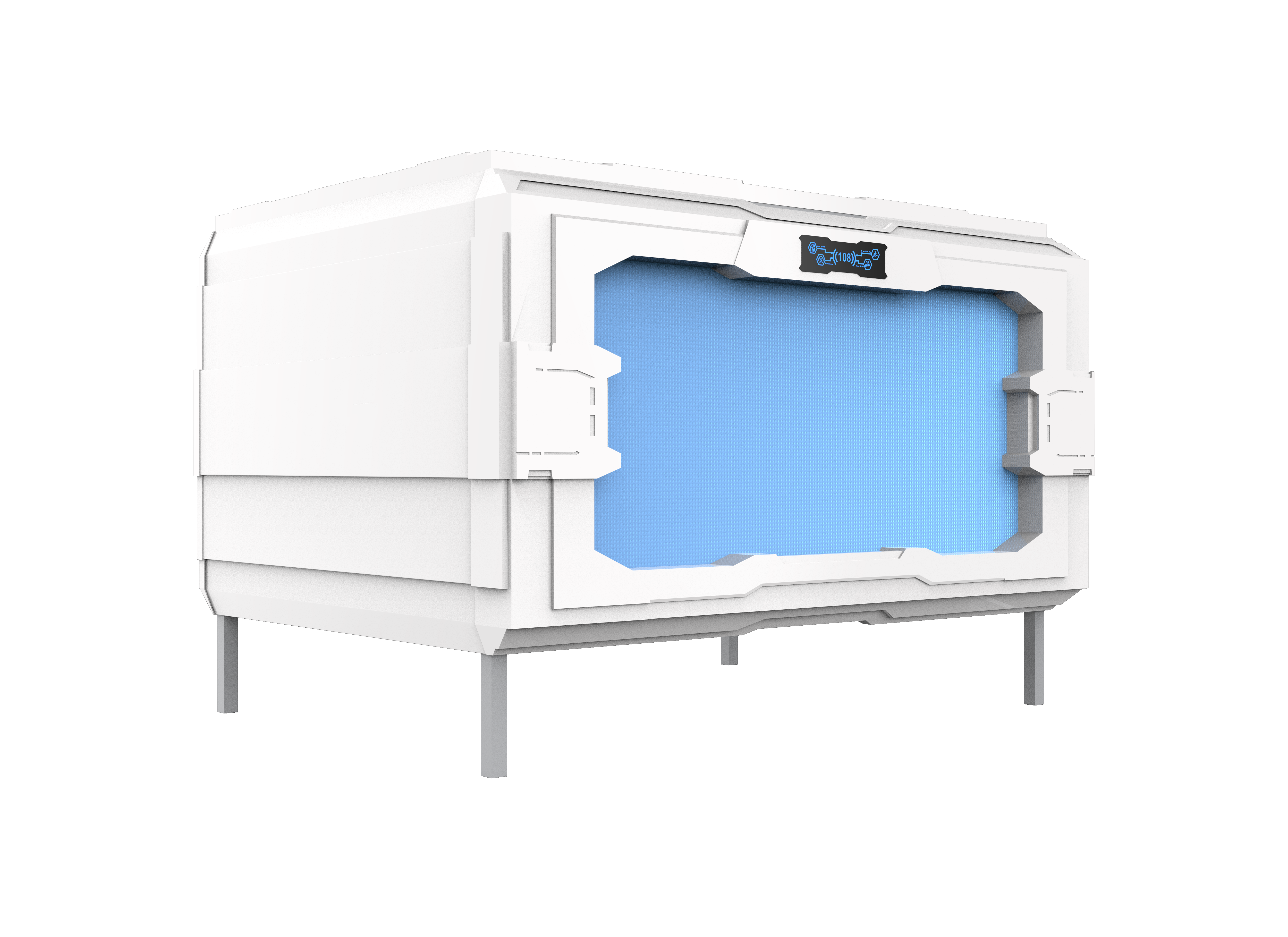 Single Bed Transverse Cabin/Pod, two third door