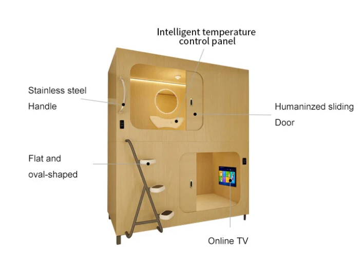Japanese Luxury Sleeping Pods |  Bunk Beds